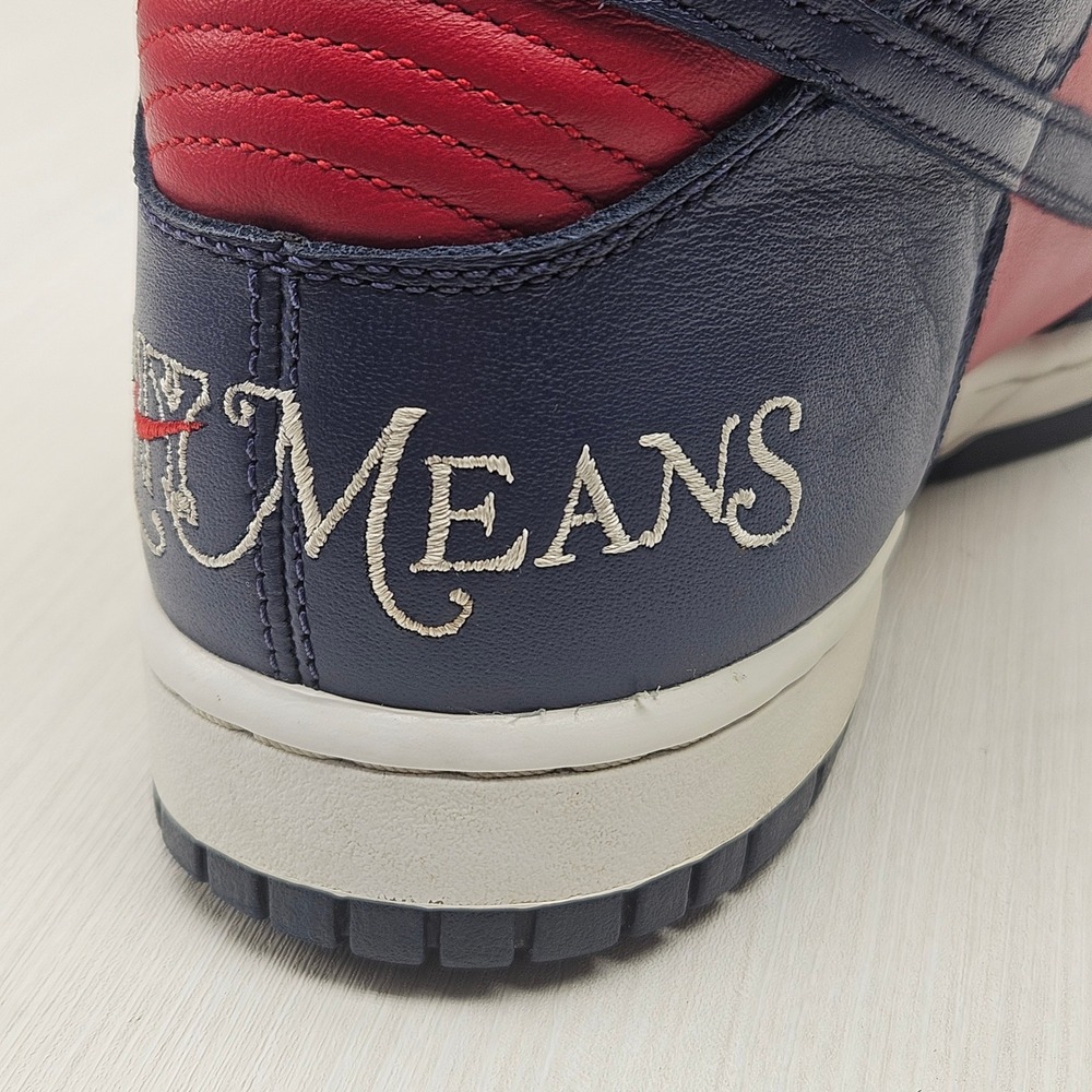 Nike SB Dunk High Supreme By Any Means Navy Red DN3741-600 Mens 8.5 - Picture 9 of 14